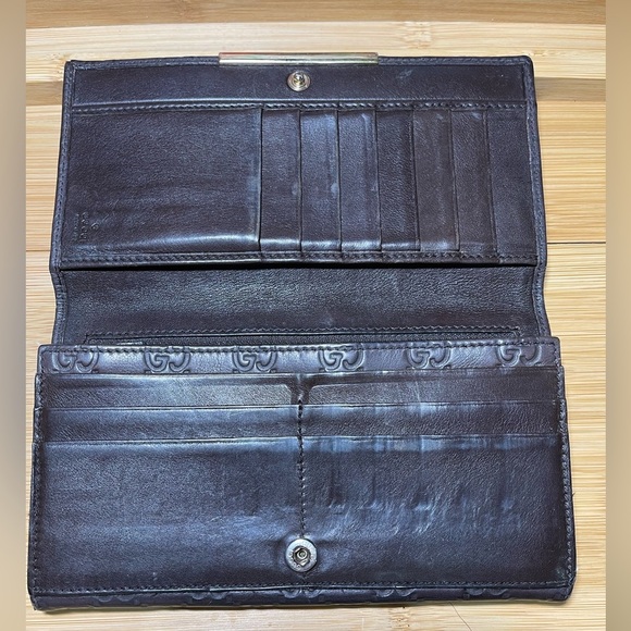 Gucci Long Wallet in brown Guccissima leather. - Picture 5 of 16